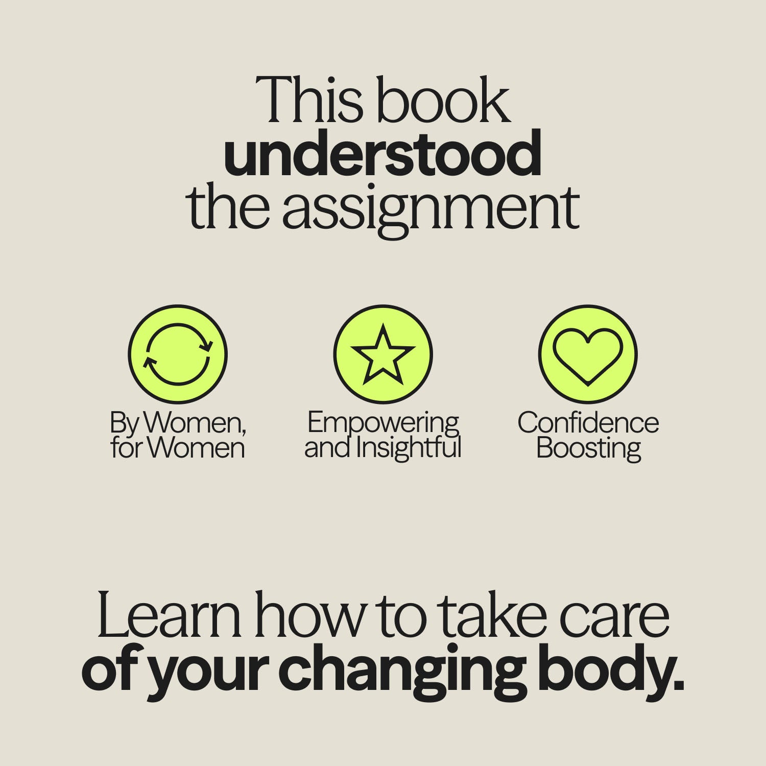 Graphic page highlighting the key benefits of "Growing Up Powerful": empowering, confidence-boosting, and created by women for women.