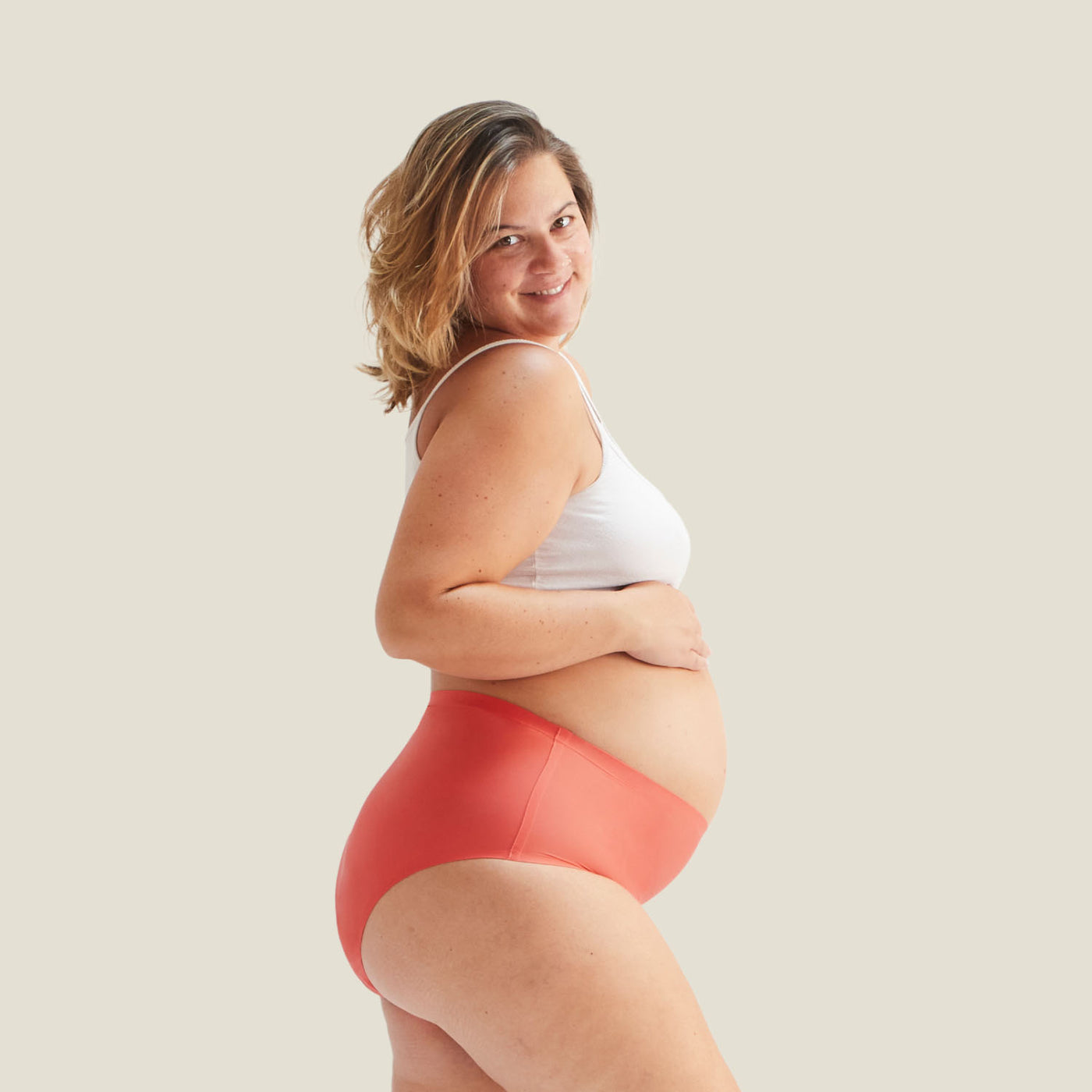WUKA Drytech™️ High Waist - For Light Leaks - Coral Pink