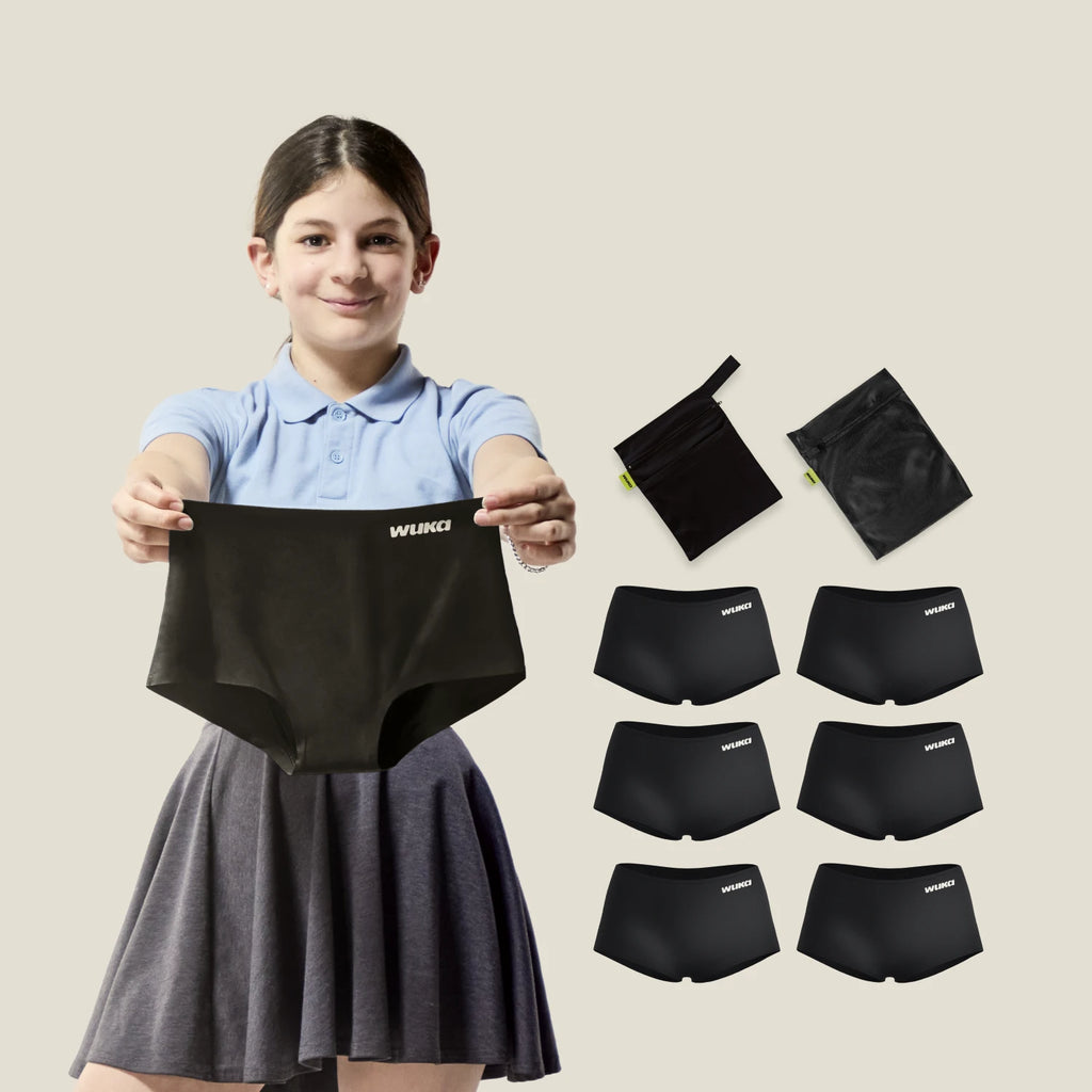 WUKA Period School Set - 1 Week - Boxer - Black