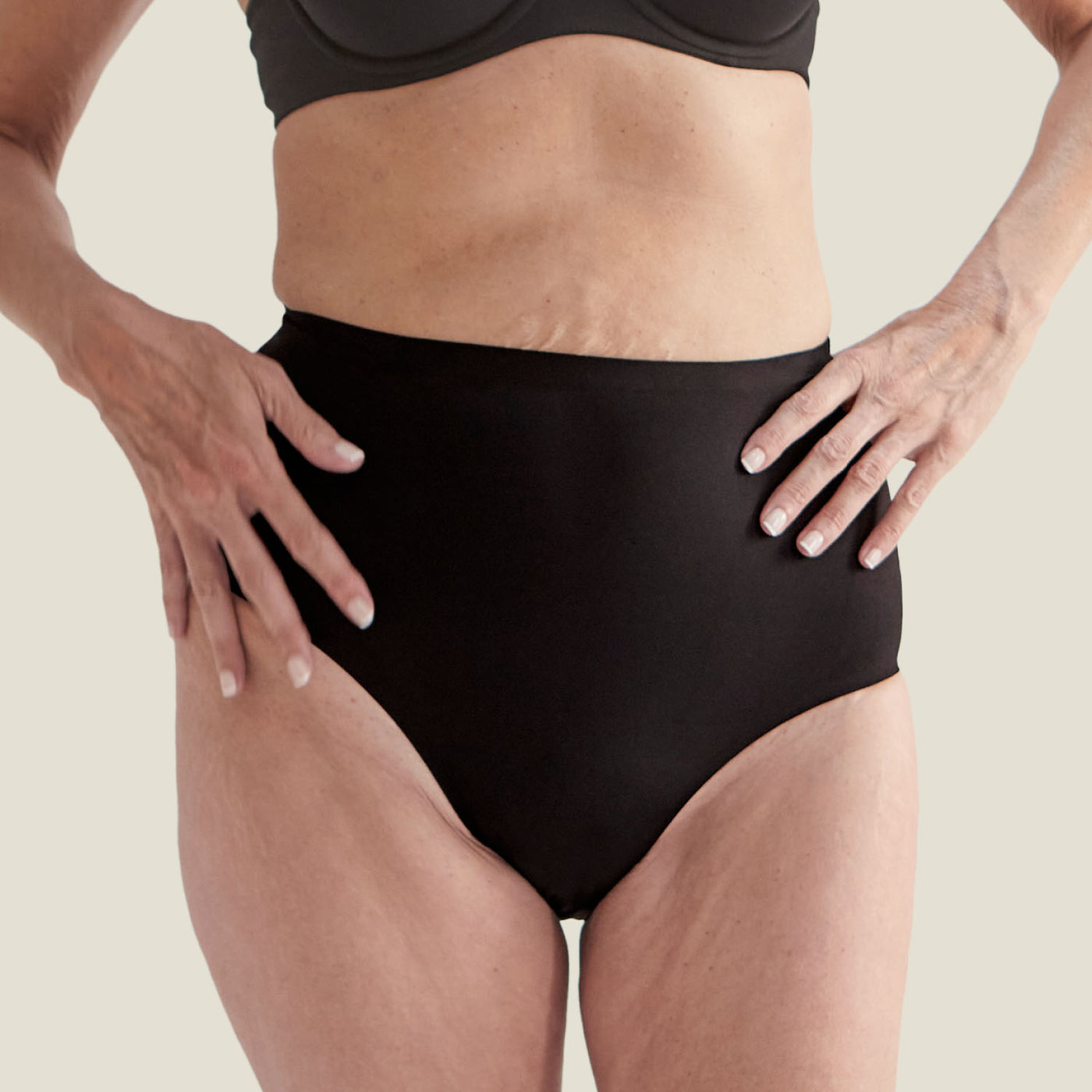 WUKA Drytech™ High Waist - For Light Leaks - Black