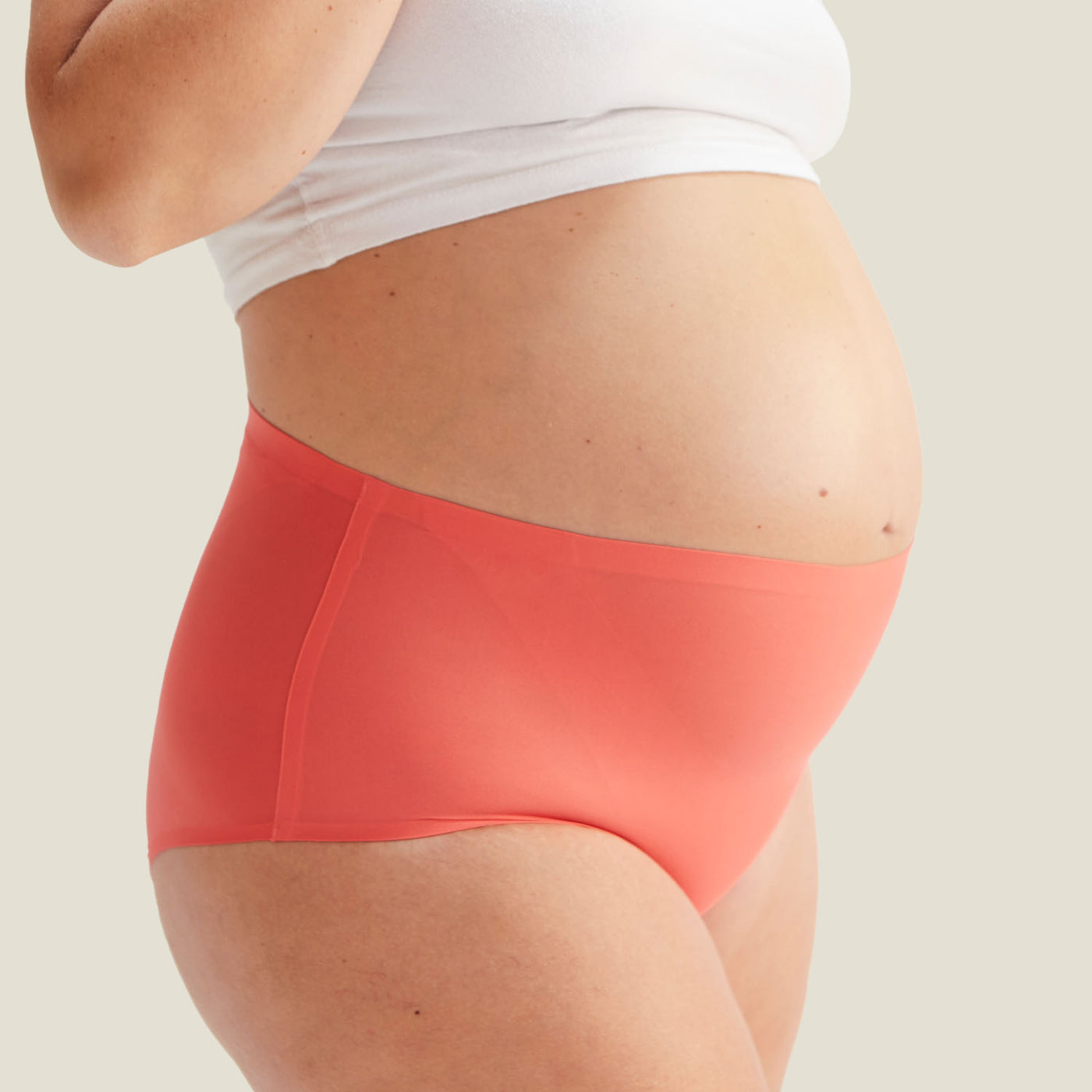 WUKA Drytech™️ High Waist - For Light Leaks - Coral Pink
