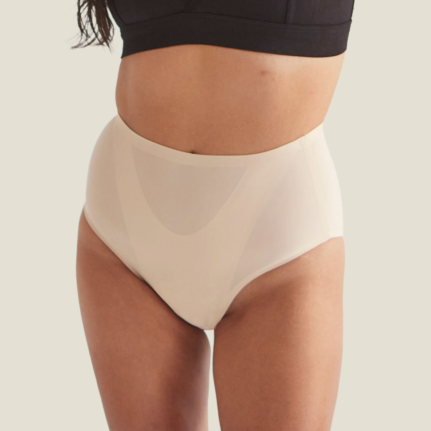 WUKA Drytech™ Midi Brief - For Light Leaks - Light Nude