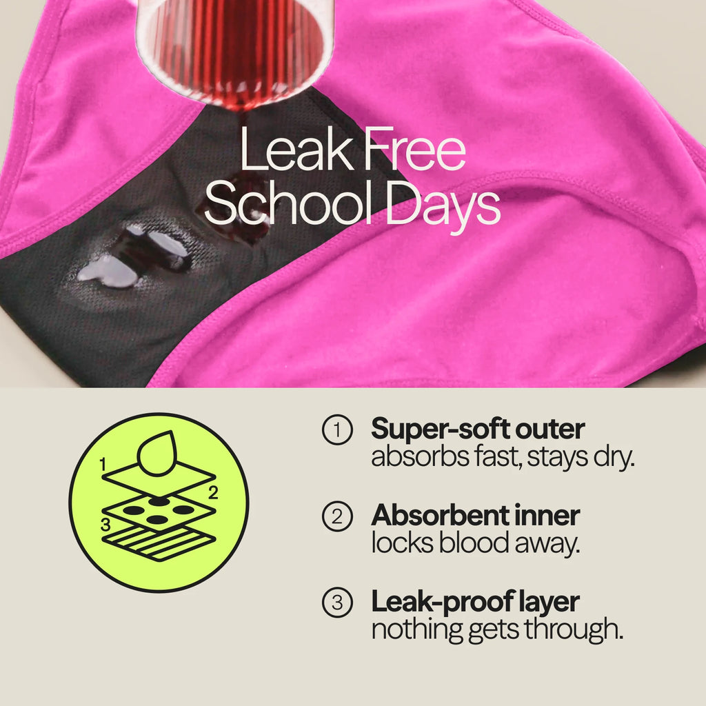WUKA Period School Set - 2 Day - Heavy - Pinkest Pink