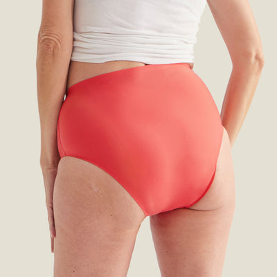 WUKA Drytech™ Midi Brief - For Light Leaks - Coral Pink