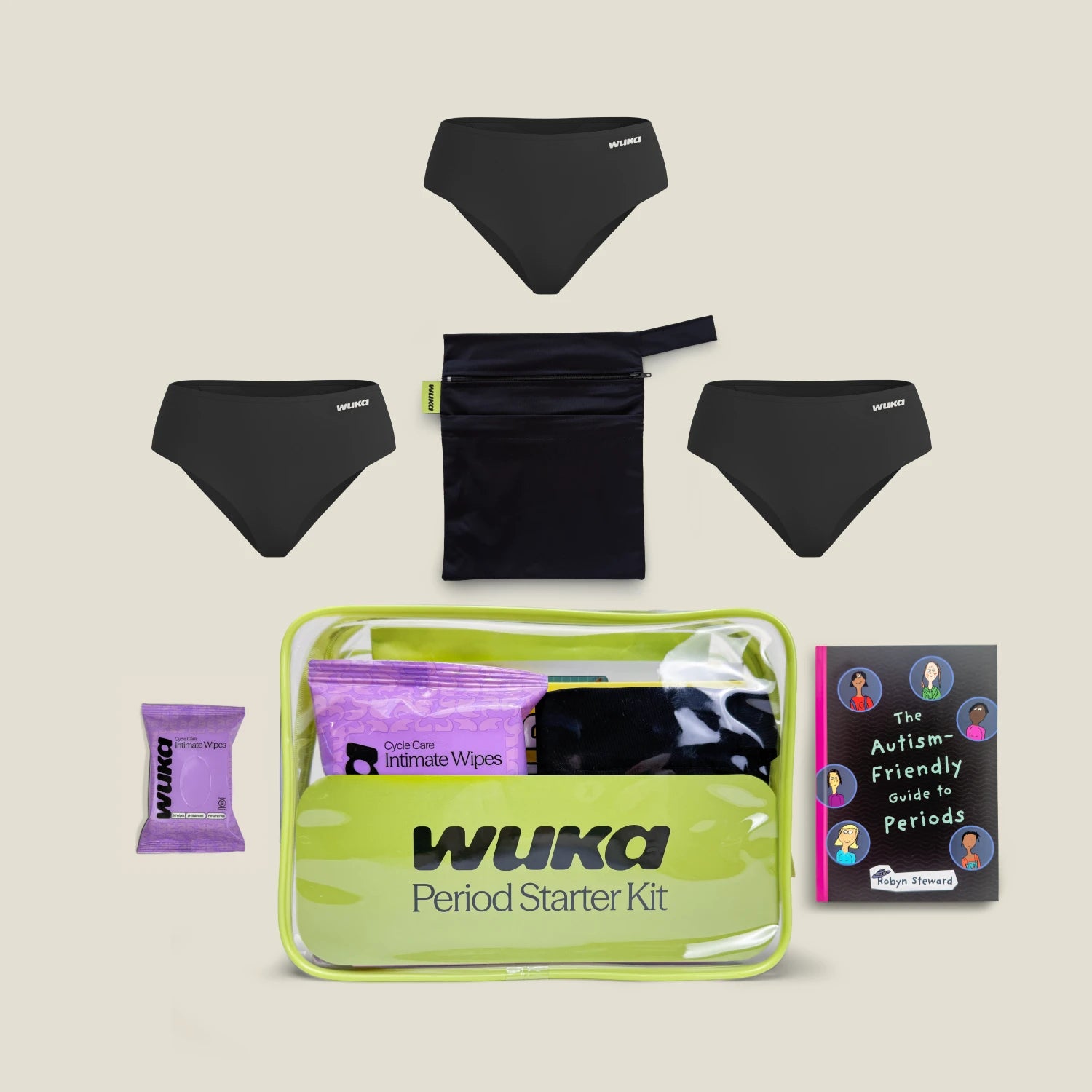 WUKA Teen Period Starter Kit - Midi - Black