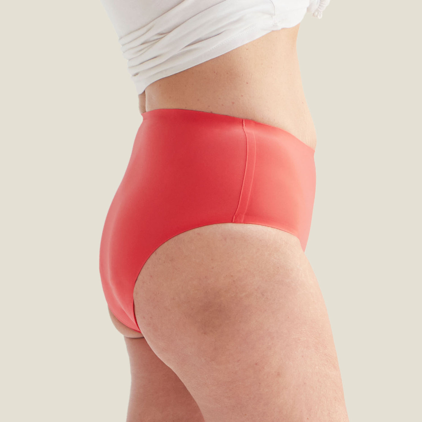 WUKA Drytech™ Midi Brief - For Light Leaks - Coral Pink