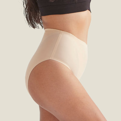 WUKA Drytech™ Midi Brief - For Light Leaks - Light Nude