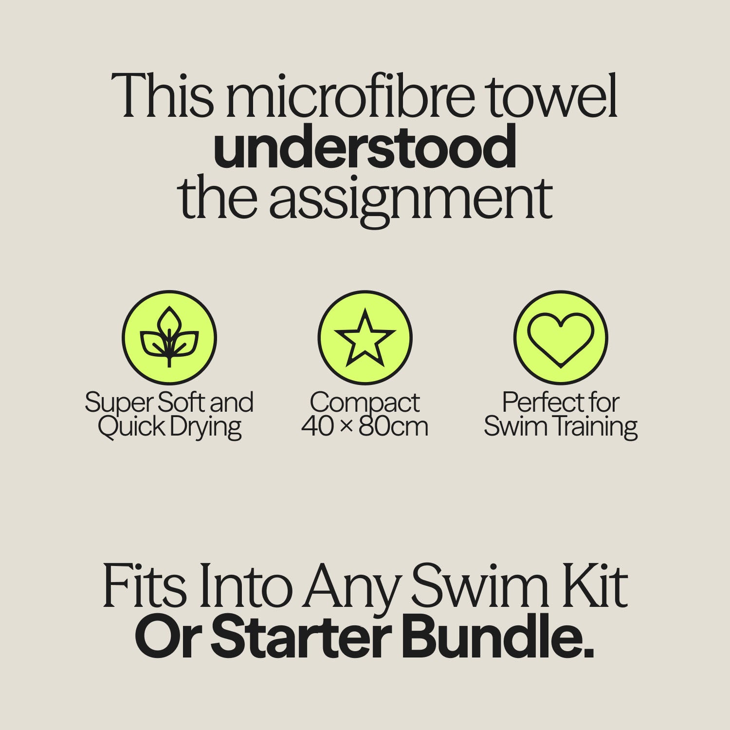 WUKA microfibre pool towel benefits — quick-dry, compact and super-absorbent swim chamois