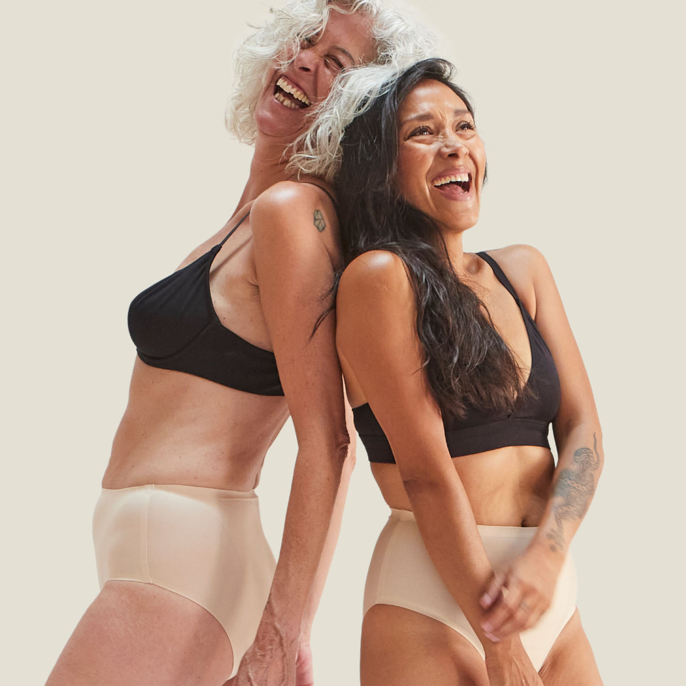 WUKA Drytech™ Midi Brief - For Light Leaks - Light Nude
