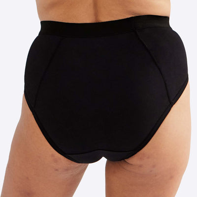 WUKA Everyday Period Pants Midi Brief Style Black Colour Back