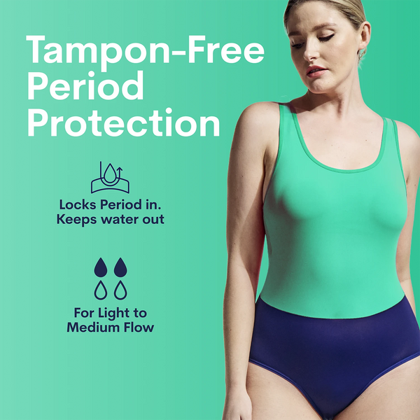 WUKA two-tone swimsuit - tampon-free period protection