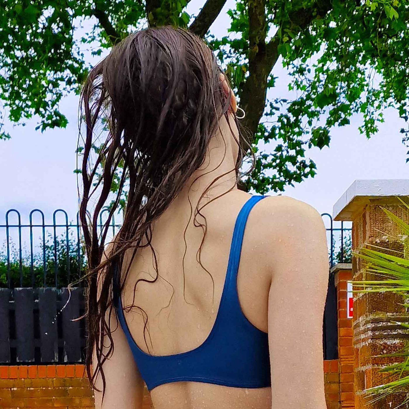 WUKA Teen Swim Bikini Style Blue Colour Back right