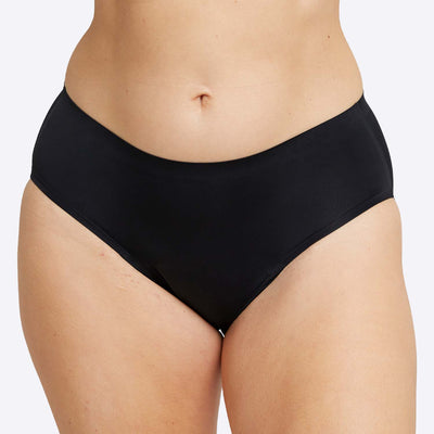 WUKA Perform Seamless Midi Brief - 7 Full Switch Set Light Flow Black Colour Front