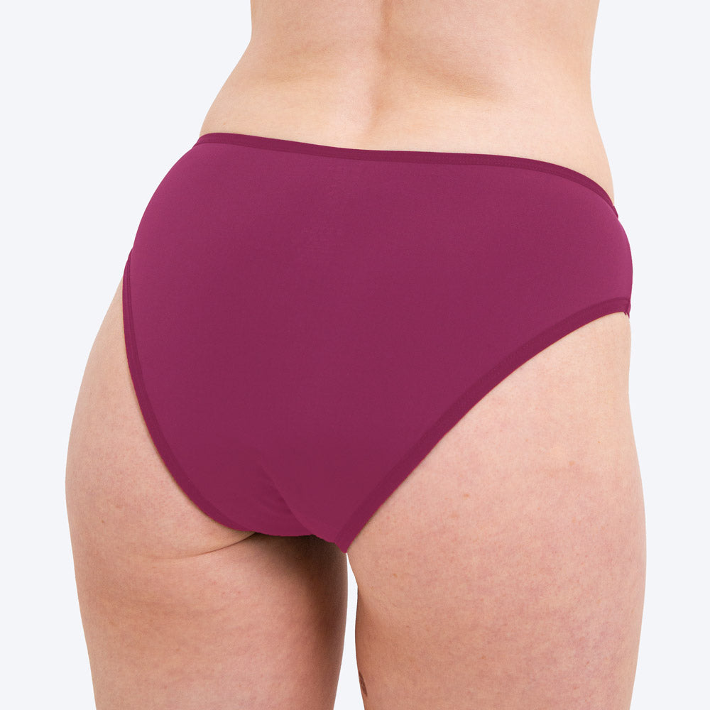 WUKA Period Swim Bikini Style Light Flow Deep Pink Colour Back