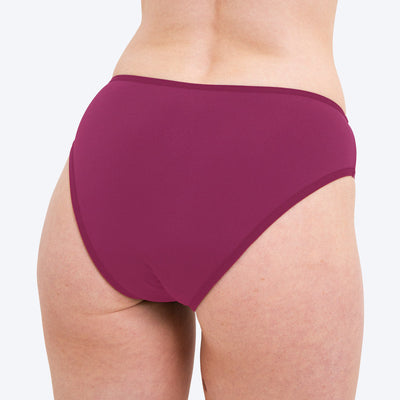 WUKA Period Swim Bikini Style Light Flow Deep Pink Colour Back