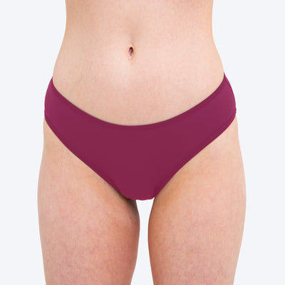WUKA Period Swim Bikini Style Light Flow Deep Pink Colour Front