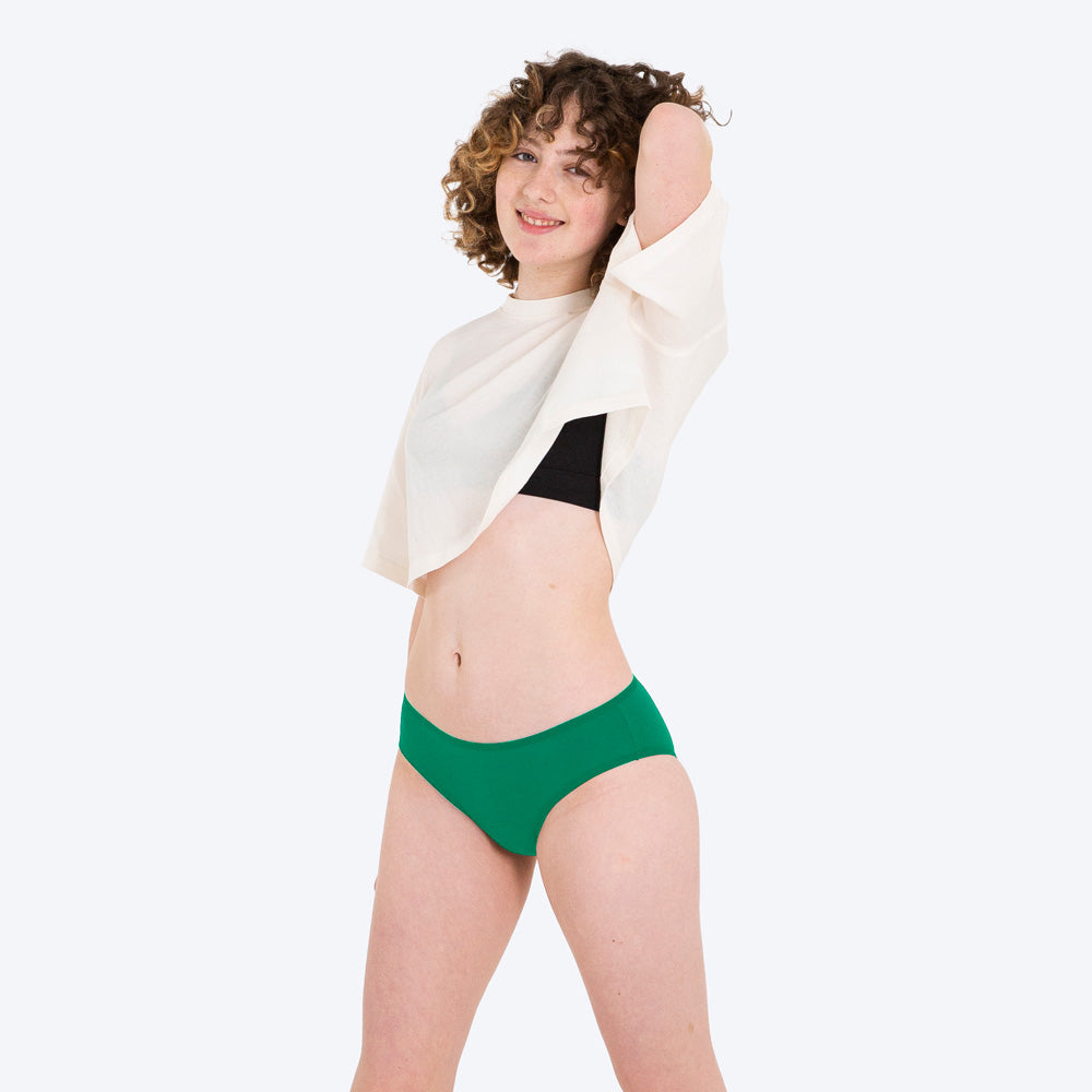WUKA  Hipster Bikini Period Pants - Medium Flow – Everyday Green