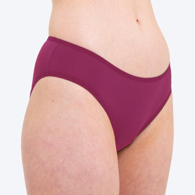 WUKA Period Swim Bikini Style Light Flow Deep Pink Colour Side