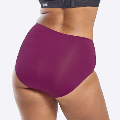 WUKA  Swim High Waist Style Light Flow Deep Pink Colour Back