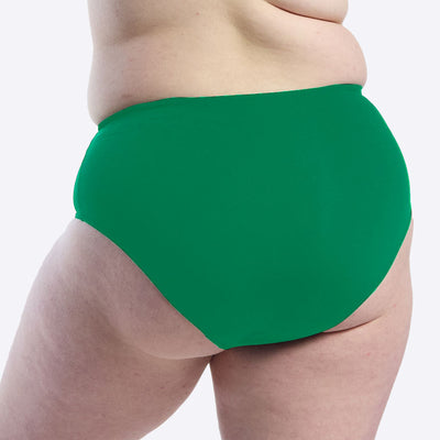 WUKA Period Swim Bikini Style Light Flow Tennis Green Colour Back