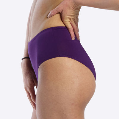 WUKA Period Swim Bikini Style Light Flow Purple Colour Side