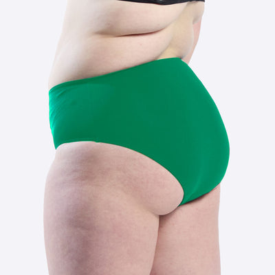 WUKA Period Swim Bikini Style Light Flow Tennis Green Colour Side